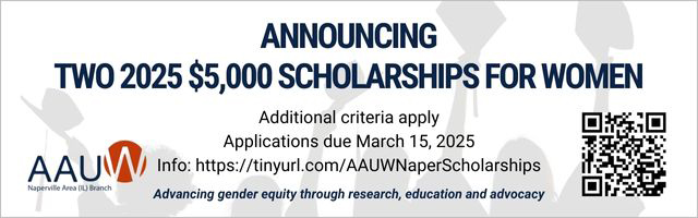 Announcing two 2025 $5,000 scholarships with URL and QR code for more info