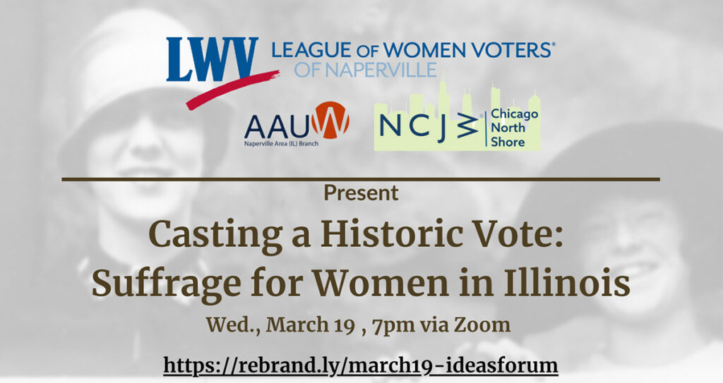 Promo for March 19, 2025, program, "Casting a Historic Vote: Suffrage for Women in Illinois"